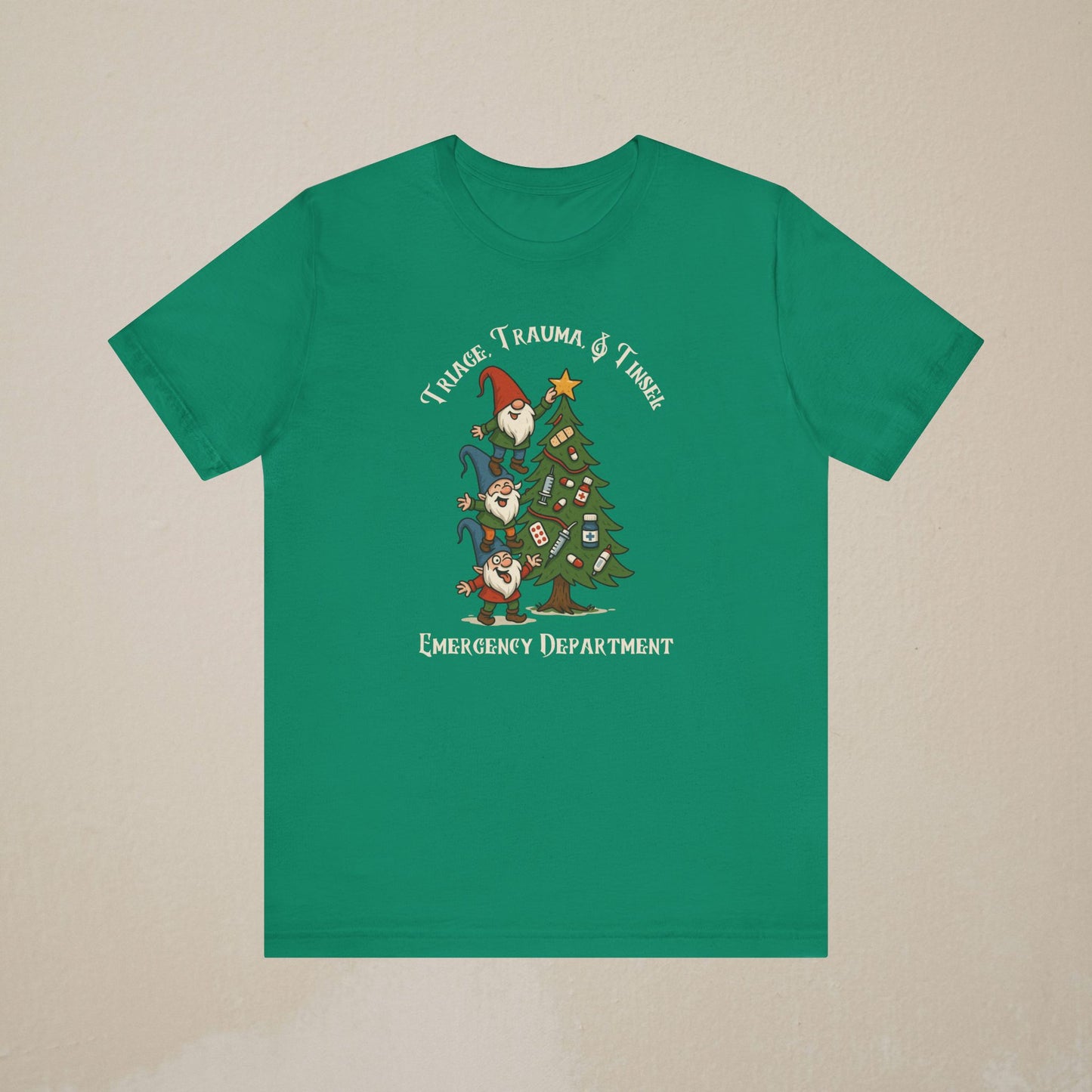 "Triage, Trauma & Tinsel" Gnome Holiday Shirt
