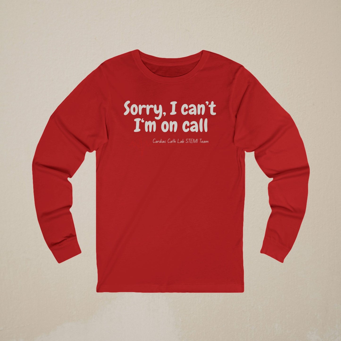 Cardiac Cath Lab On Call Long-Sleeve Tee