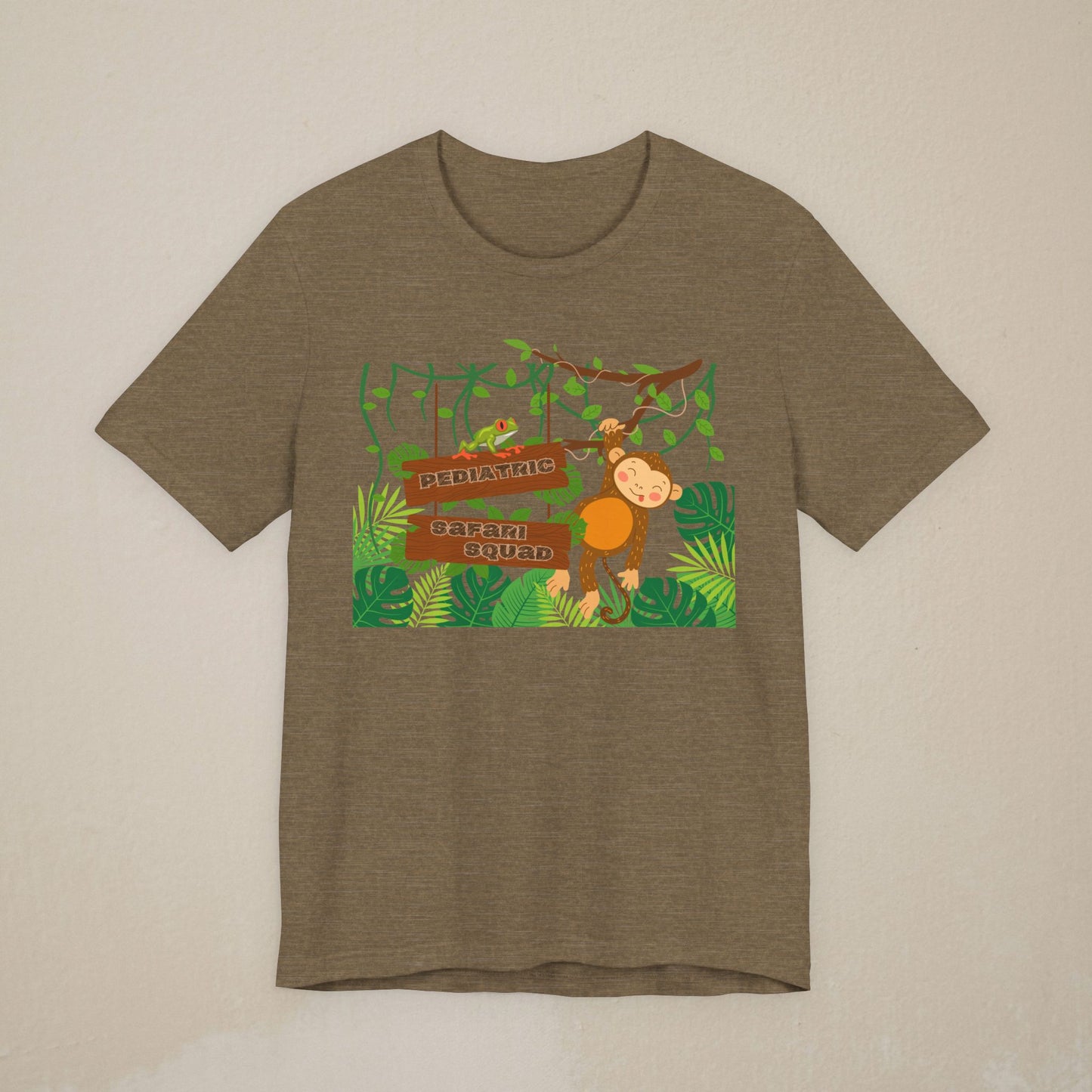Jungle Explorer T-Shirt — Playful Monkey Pediatric Safari Squad Shirt