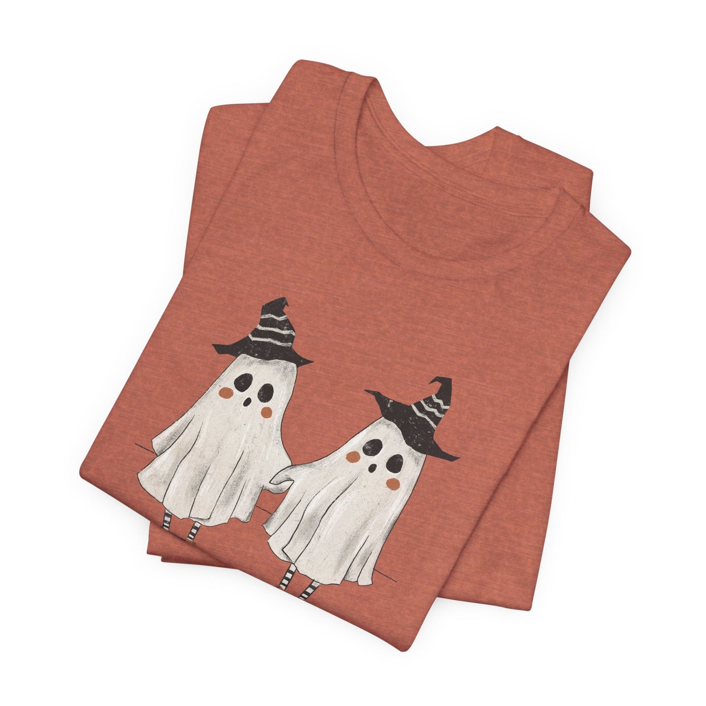 Copy of Halloween Trouble Ghost Tee — Cute Matching to Double Tee