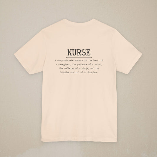 Nurse Definition T-Shirt — Caduceus Pocket Tee for Nurses, Gifts for Healthcare Heroes