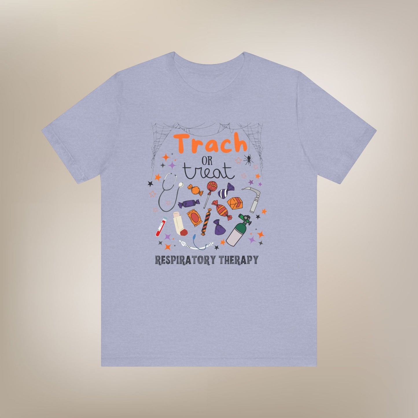 Trach or Treat Respiratory Therapist Halloween Shirt