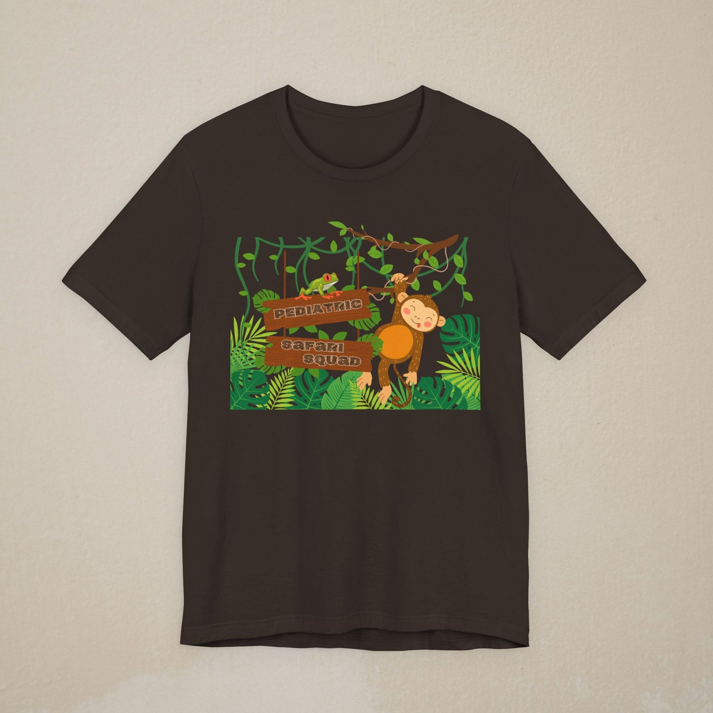 Jungle Explorer T-Shirt — Playful Monkey Pediatric Safari Squad Shirt