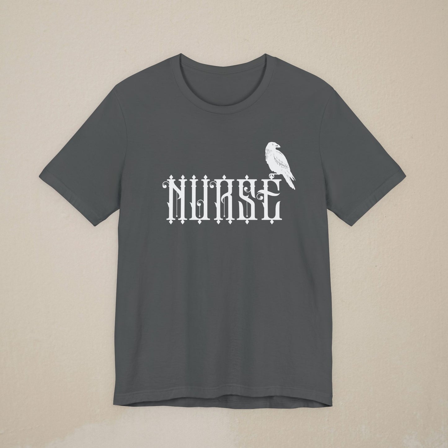 Nurse Gothic Tee — White Raven Nursing Shirt