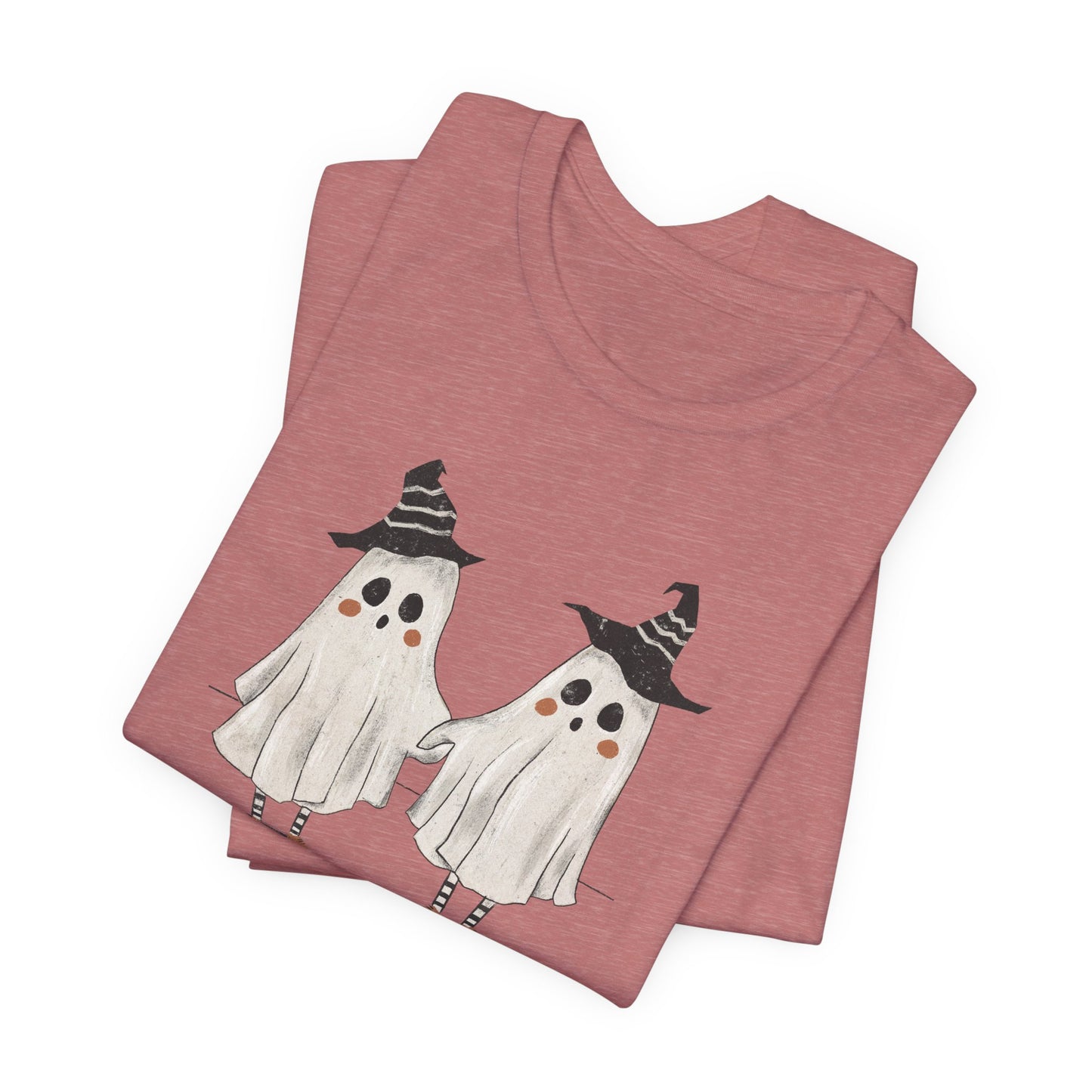 Copy of Halloween Trouble Ghost Tee — Cute Matching to Double Tee