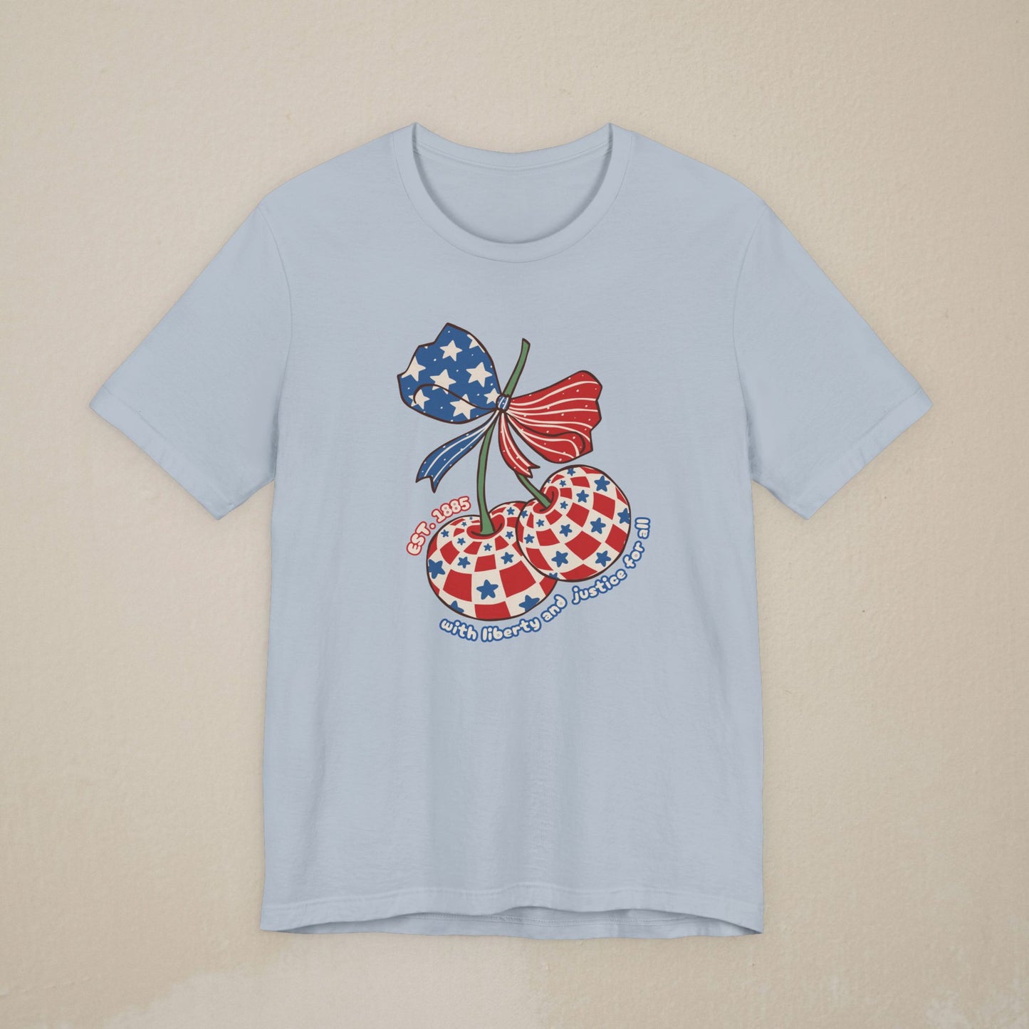 With Liberty and Justice For All T-Shirt — Retro Patriotic Tee