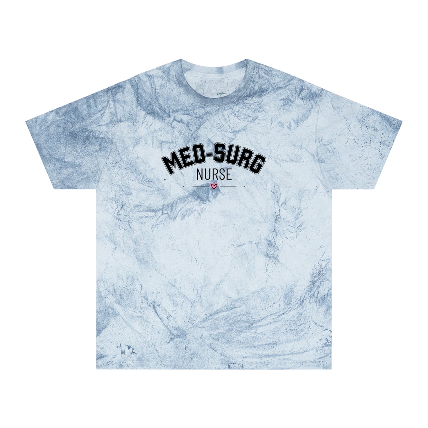 Med-Surg Nurse Tie-Dye T-Shirt — Marbled Comfort Tee for Nurses