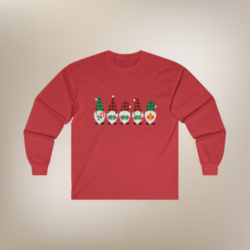 Christmas Gnome Long-Sleeve Holiday Shirt