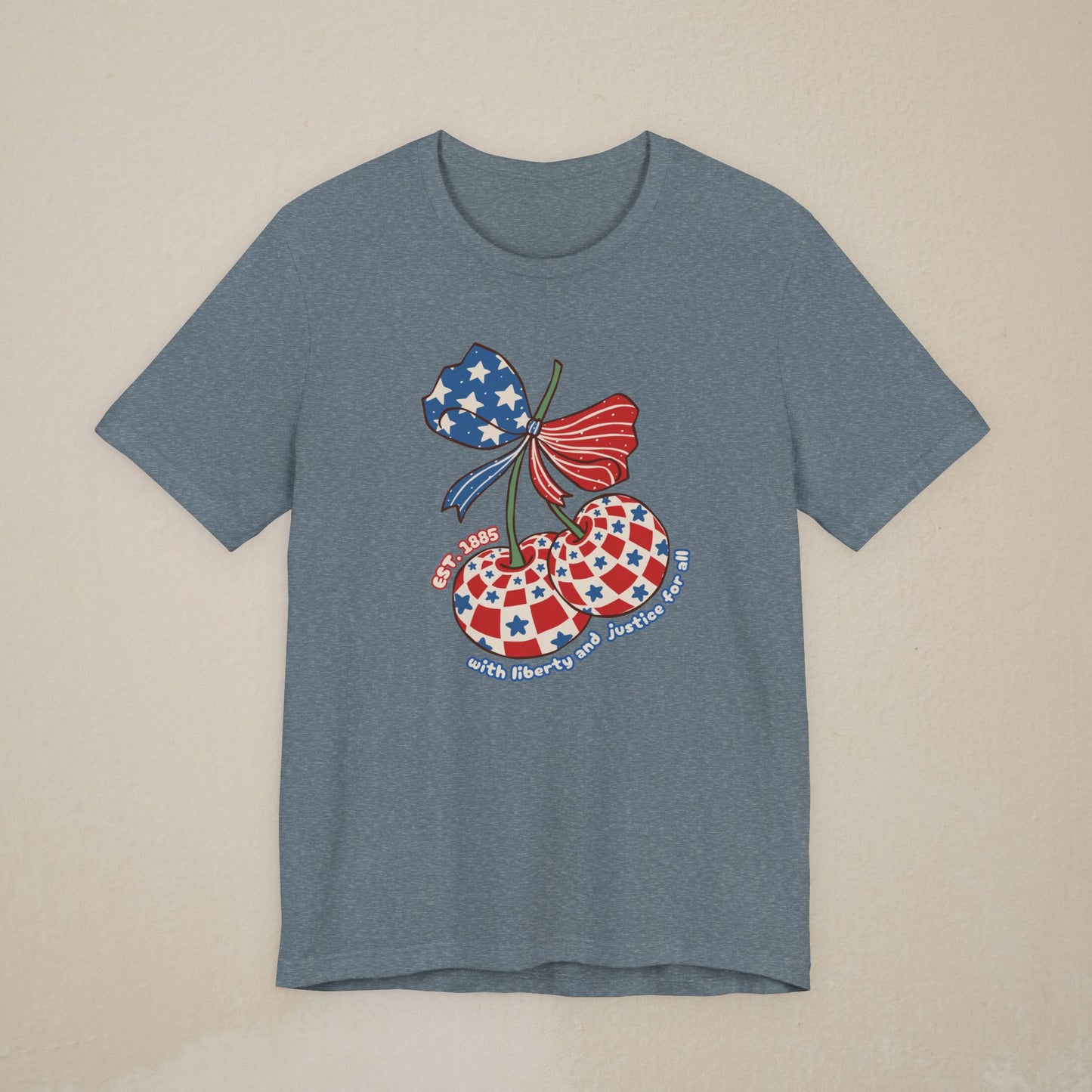 With Liberty and Justice For All T-Shirt — Retro Patriotic Tee
