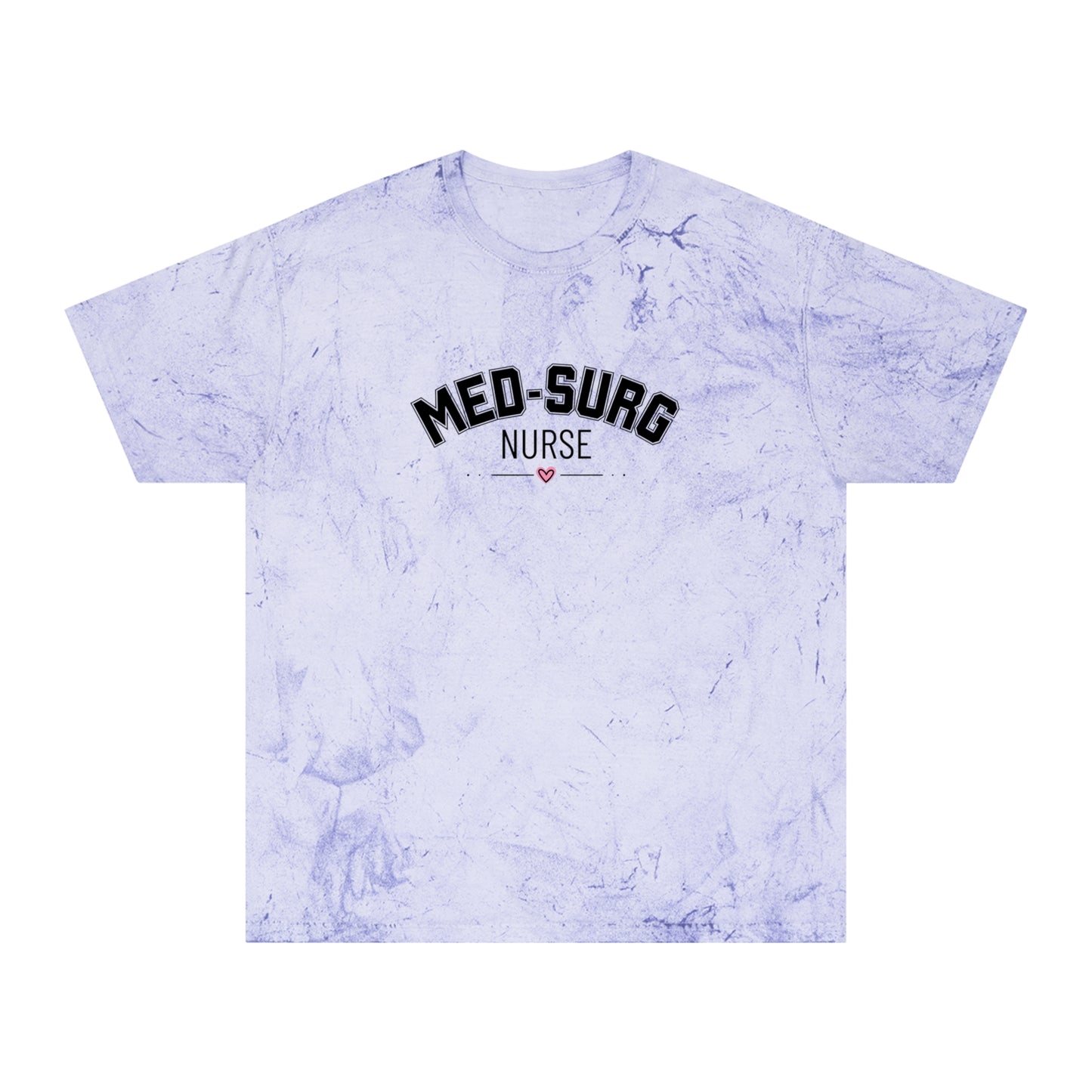 Med-Surg Nurse Tie-Dye T-Shirt — Marbled Comfort Tee for Nurses