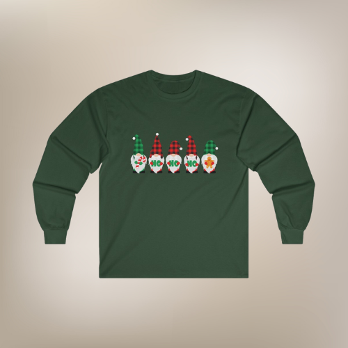 Christmas Gnome Long-Sleeve Holiday Shirt