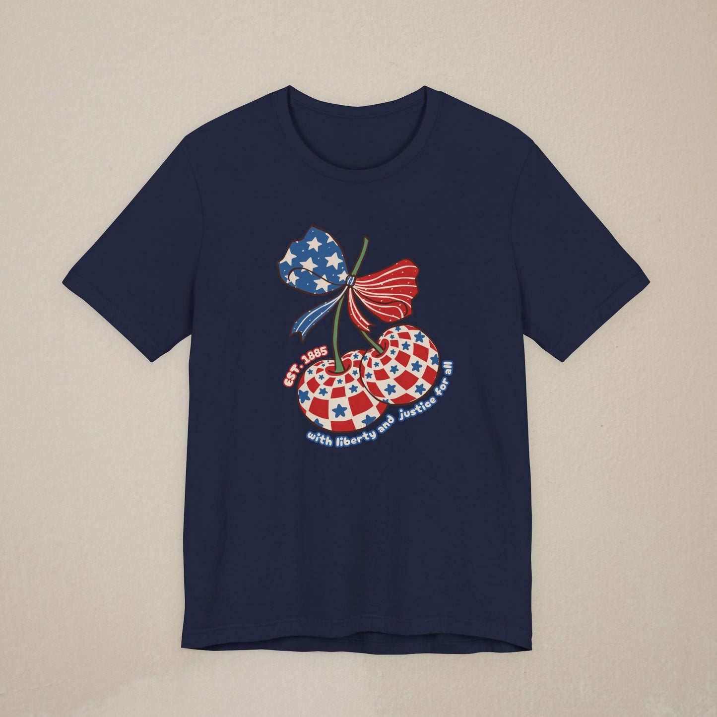 With Liberty and Justice For All T-Shirt — Retro Patriotic Tee