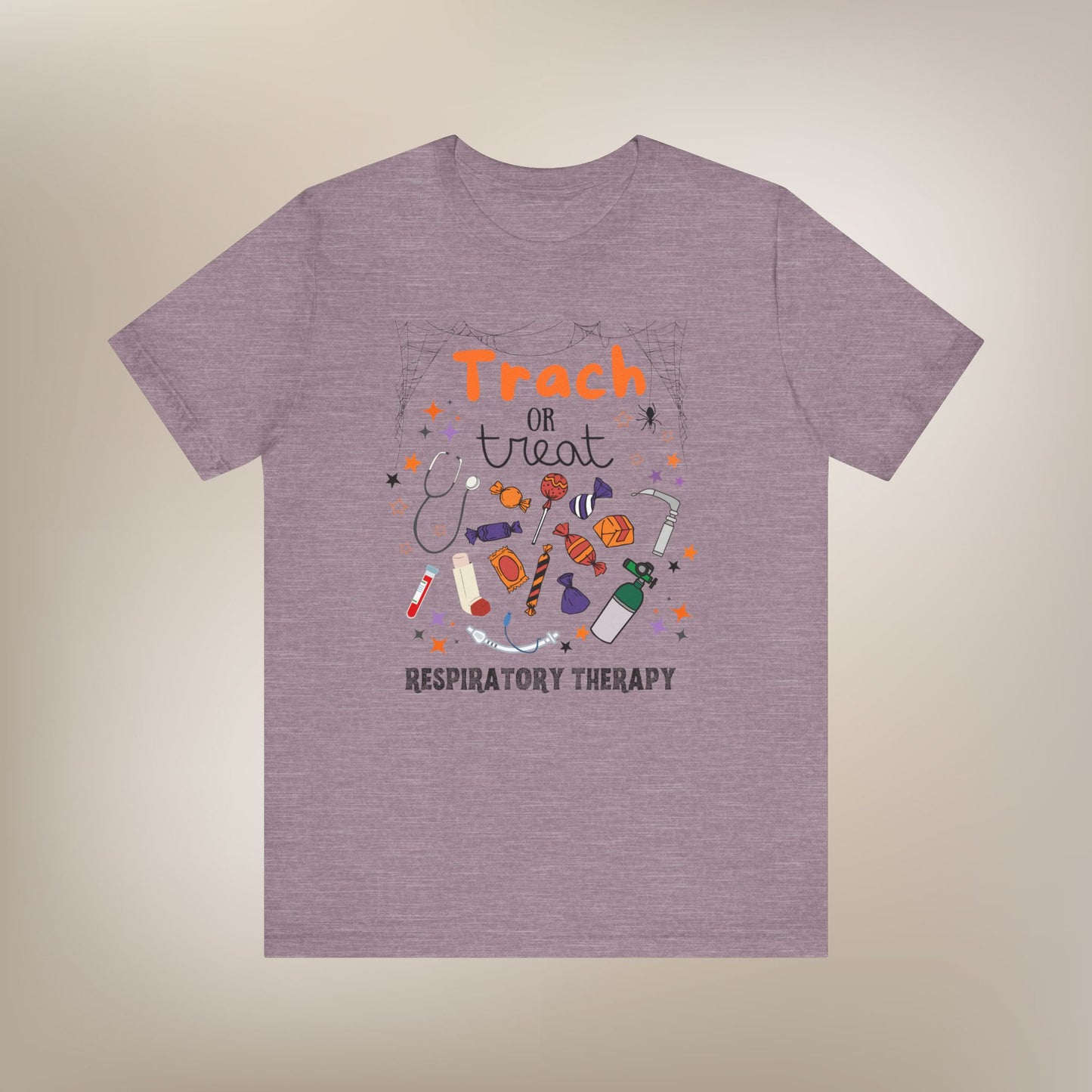 Trach or Treat Respiratory Therapist Halloween Shirt