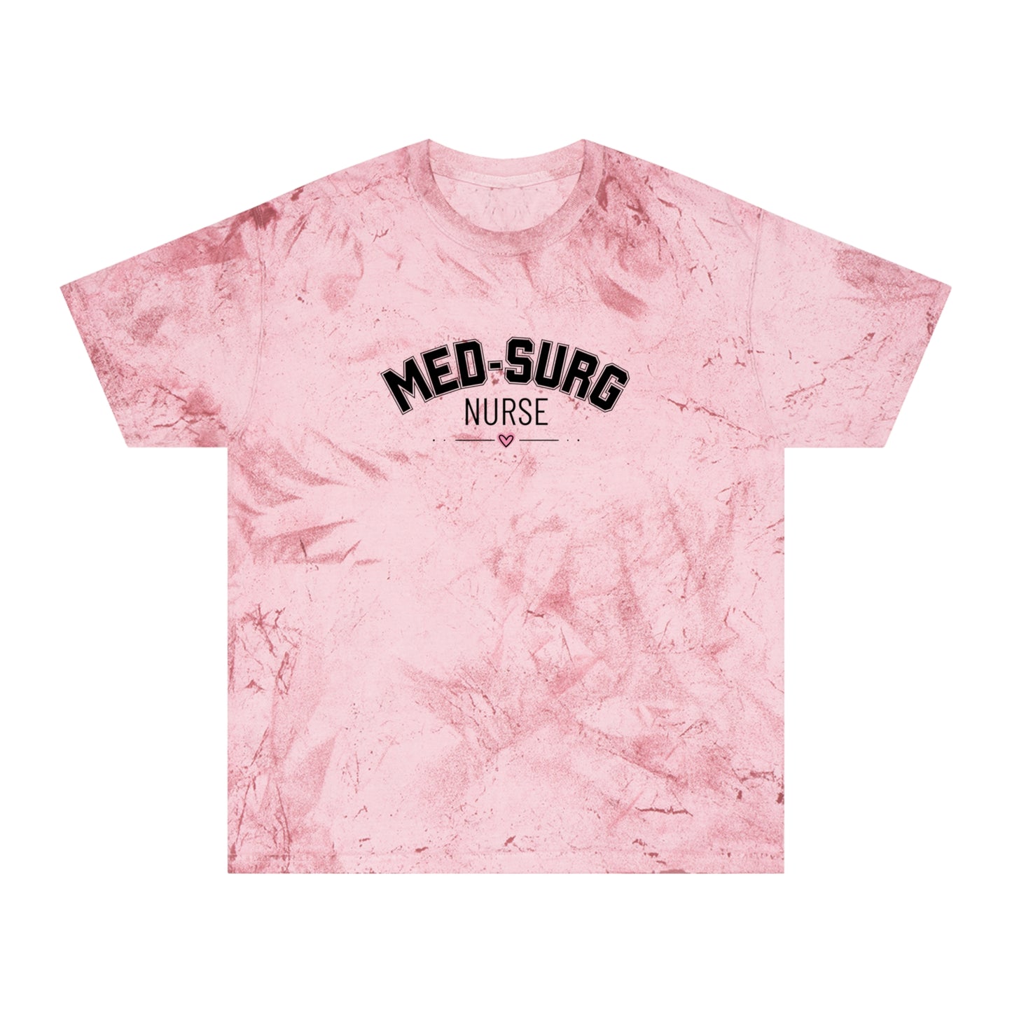 Med-Surg Nurse Tie-Dye T-Shirt — Marbled Comfort Tee for Nurses