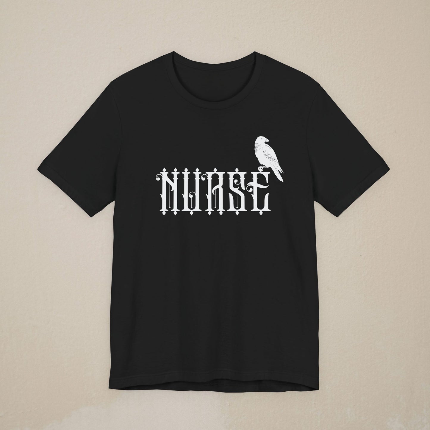 Nurse Gothic Tee — White Raven Nursing Shirt