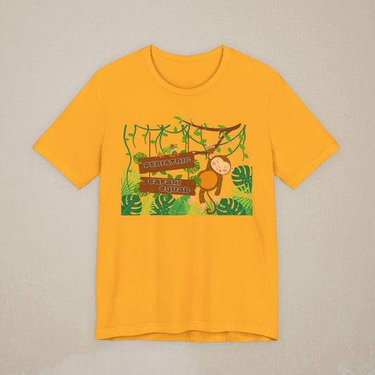 Jungle Explorer T-Shirt — Playful Monkey Pediatric Safari Squad Shirt