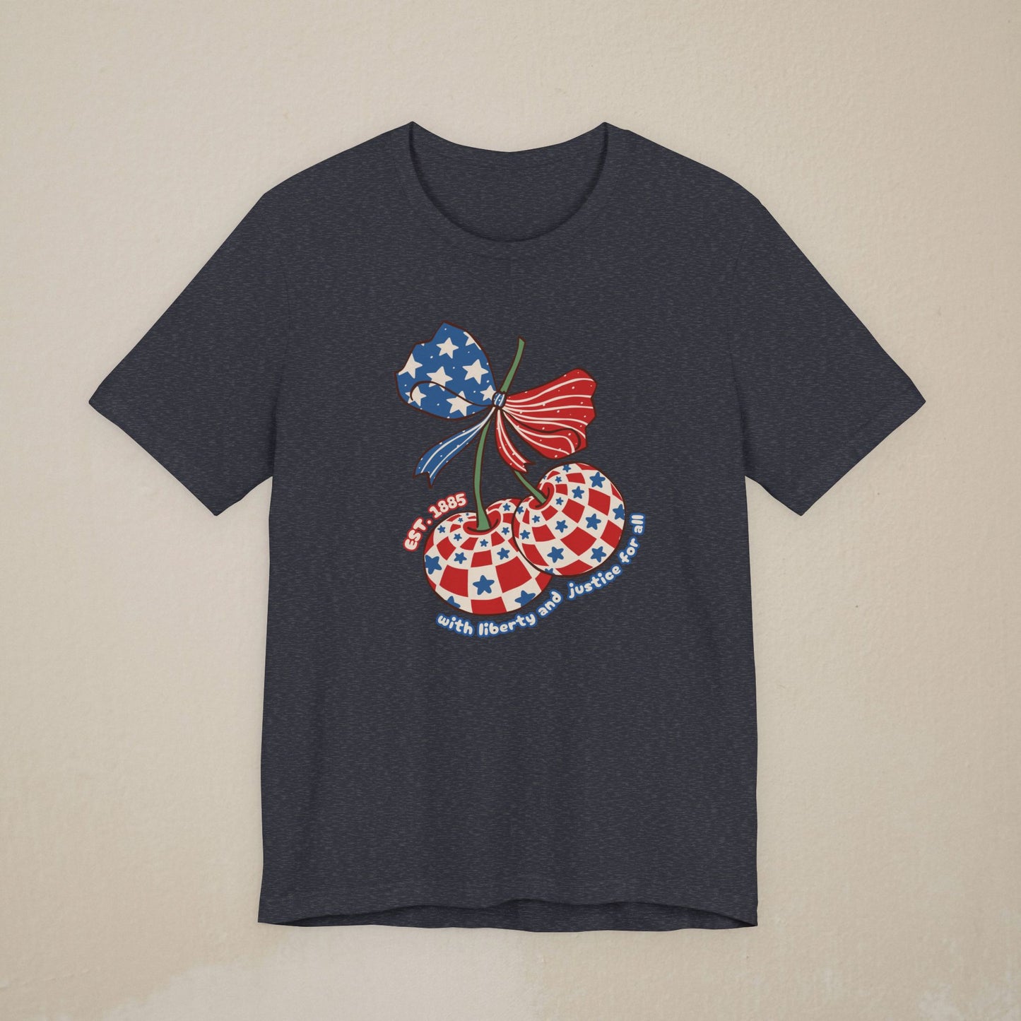 With Liberty and Justice For All T-Shirt — Retro Patriotic Tee