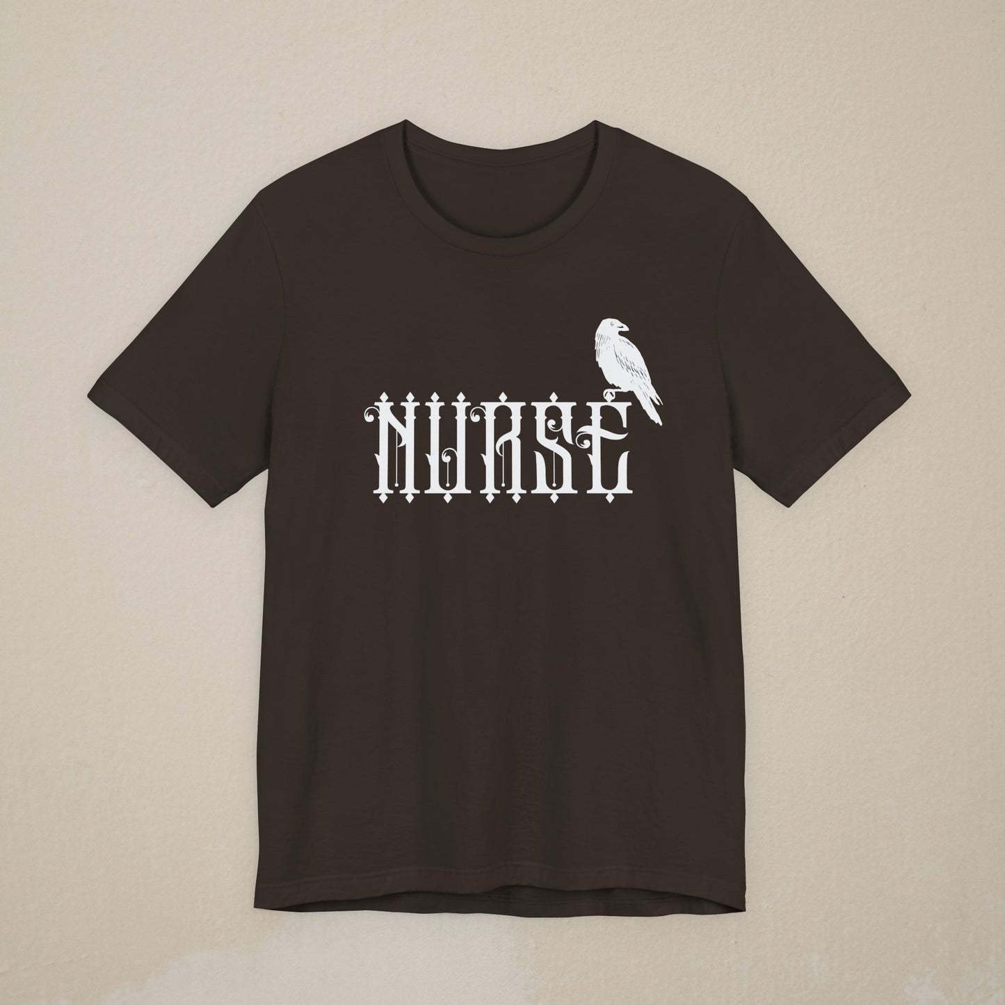 Nurse Gothic Tee — White Raven Nursing Shirt