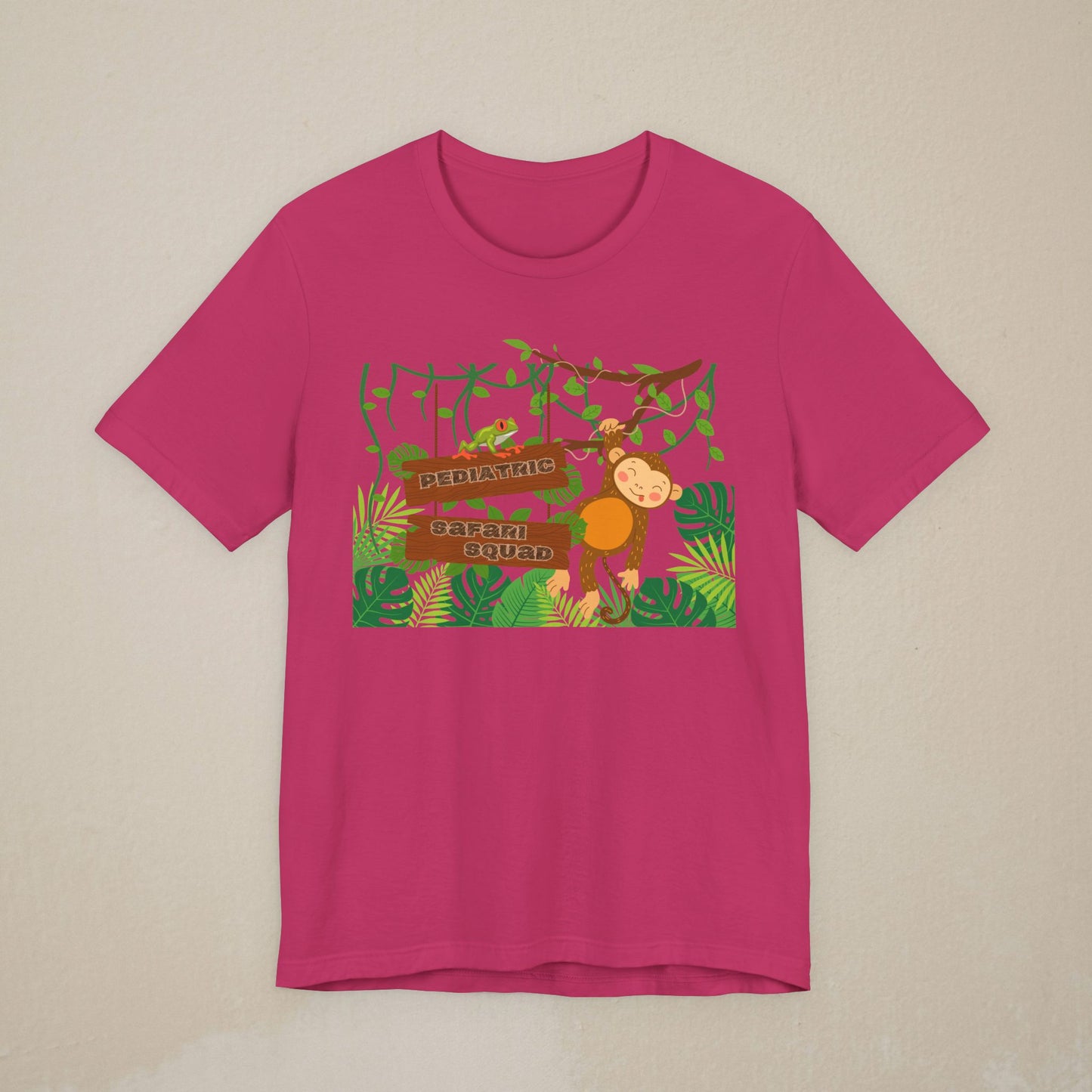 Jungle Explorer T-Shirt — Playful Monkey Pediatric Safari Squad Shirt